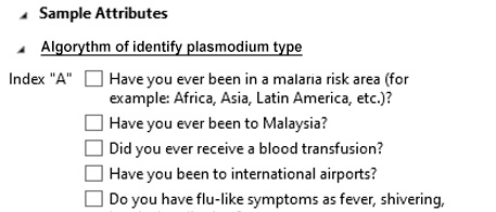 Algorithm for determining plasmodium species Algorithm for determining plasmodium species